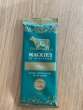 Load image into Gallery viewer, Mackie’s of Scotland Dark Chocolate with Mint 120g
