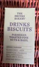 Load image into Gallery viewer, The Drinks Bakery - Parmesan, Toast Pinenut &amp; Basil Biscuits 36g
