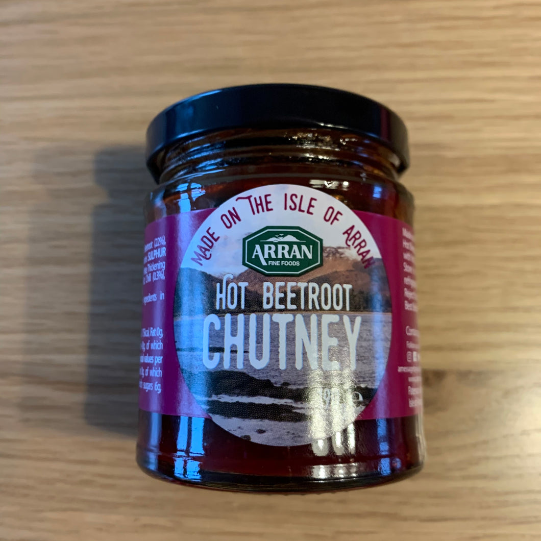 Hot Beetroot Chutney - Arran Fine Foods - 190g