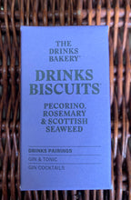 Load image into Gallery viewer, The Drinks Bakery - Pecorino, Rosemary &amp; Seaweed Biscuits 36g
