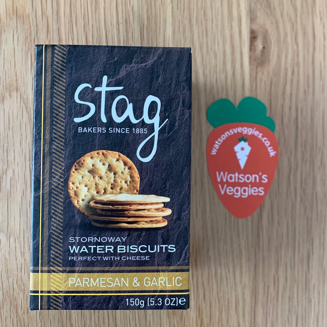 Stag Parmesan & Garlic Water Biscuits 150g