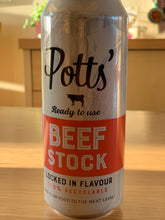 Load image into Gallery viewer, Potts Beef Stock 500ml Recyclable Can
