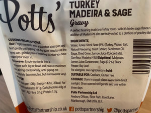 Potts Turkey Gravy with Madeira & Sage 350g