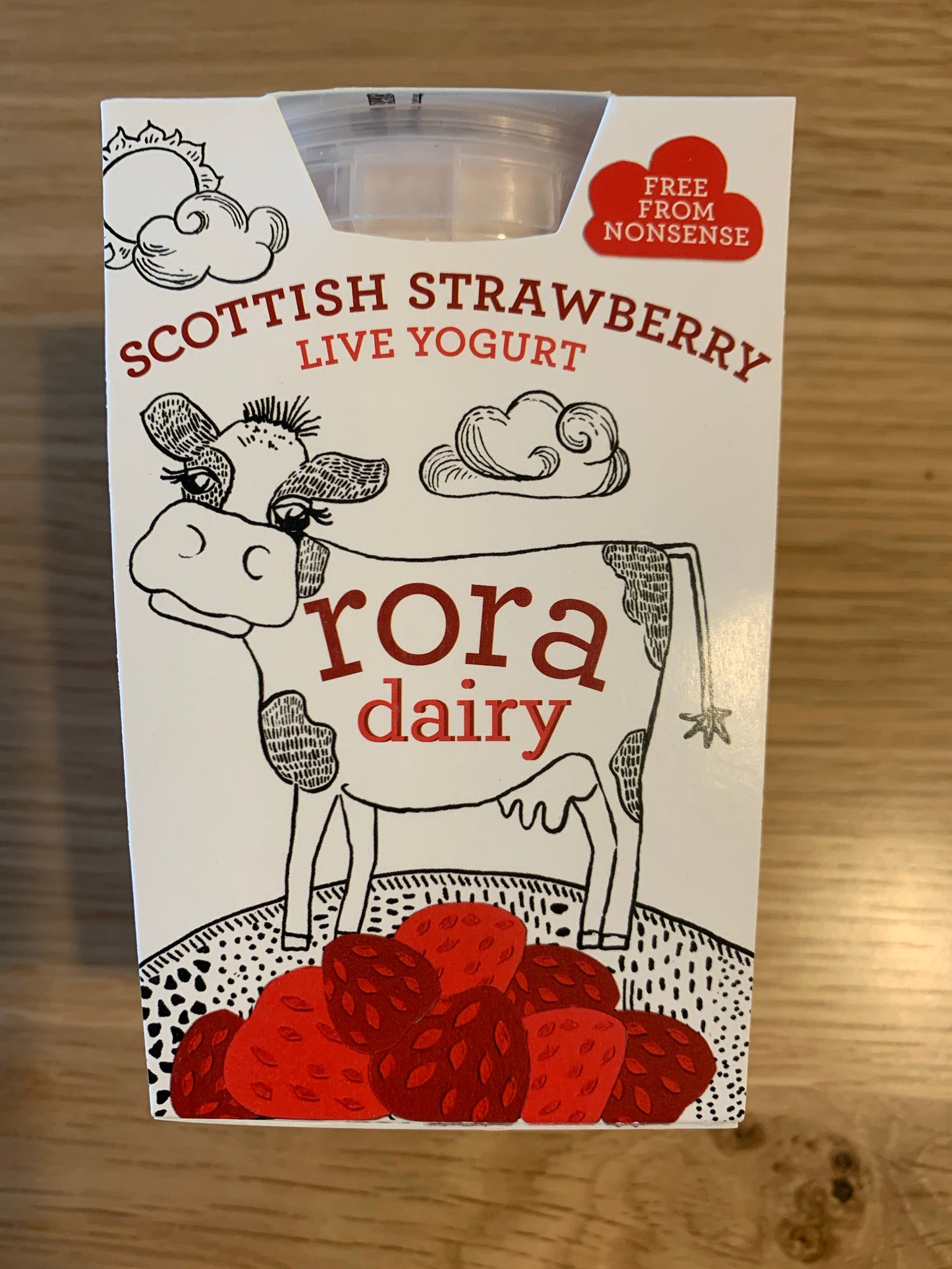 Rora Dairy - Scottish Strawberry Yoghurt 490g – Watsons Veggies