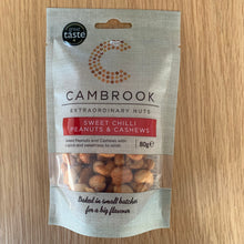 Load image into Gallery viewer, Cambrook - Baked Sweet Chilli Peanuts &amp; Cashews 80g

