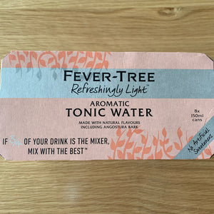 Fever Tree Refreshingly Light Aromatic Tonic (8 x 150ml)