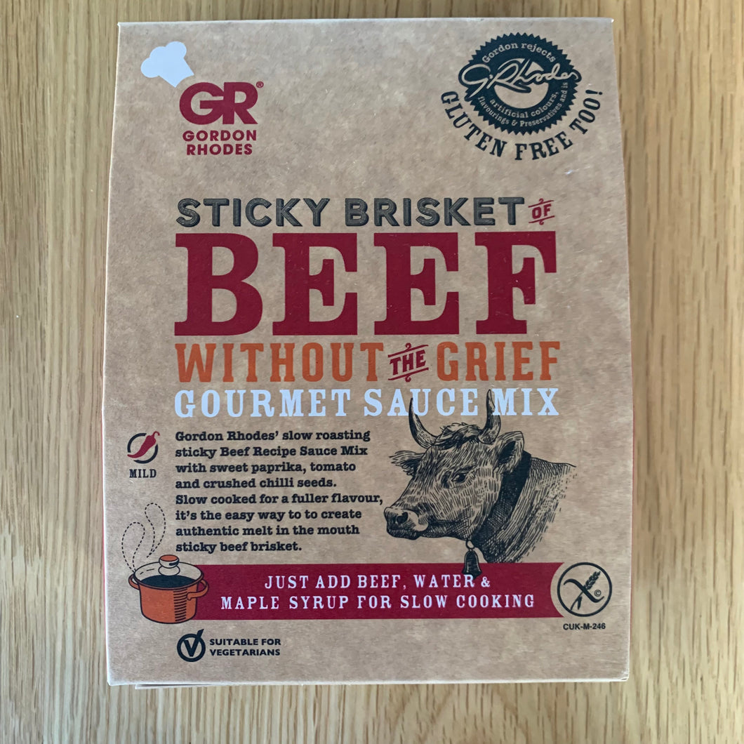 Gordon Rhodes - Sticky Brisket of Beef Gourmet Sauce Mix GF
